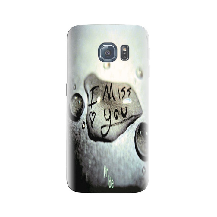 Силиконов кейс съвместим с Samsung Galaxy S7 - модел I Miss U Write In Drop Of Water Hqs