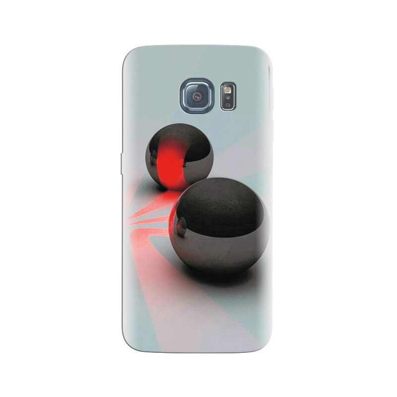 Husa Samsung S6 Lighting Black And Red Balls Nice