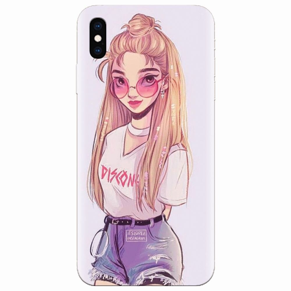 Husa silicon pentru Apple Iphone XS, Girl Look
