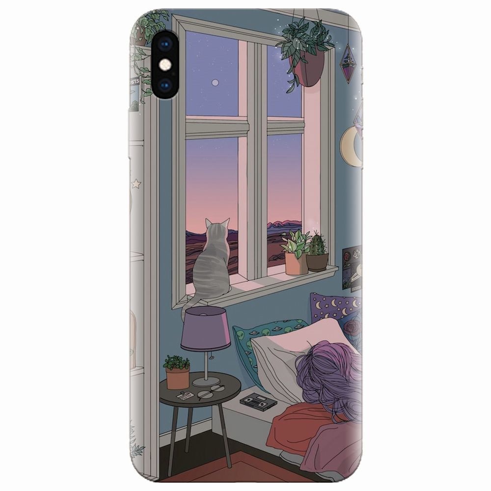 Husa silicon pentru Apple Iphone XS Max, Girl Room