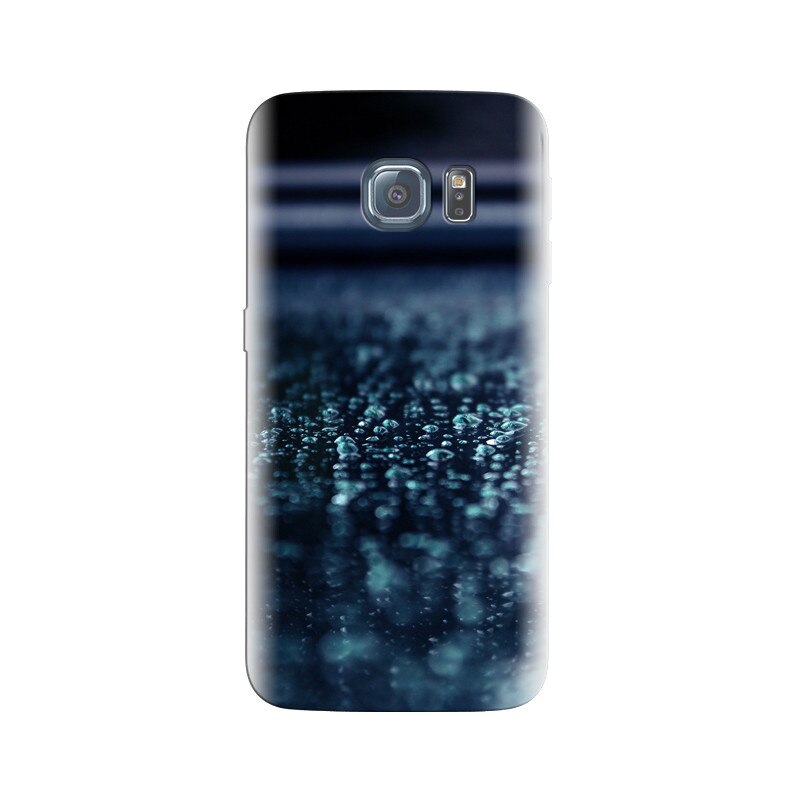 Husa Samsung S7 Macro Water Drops Blue Surface