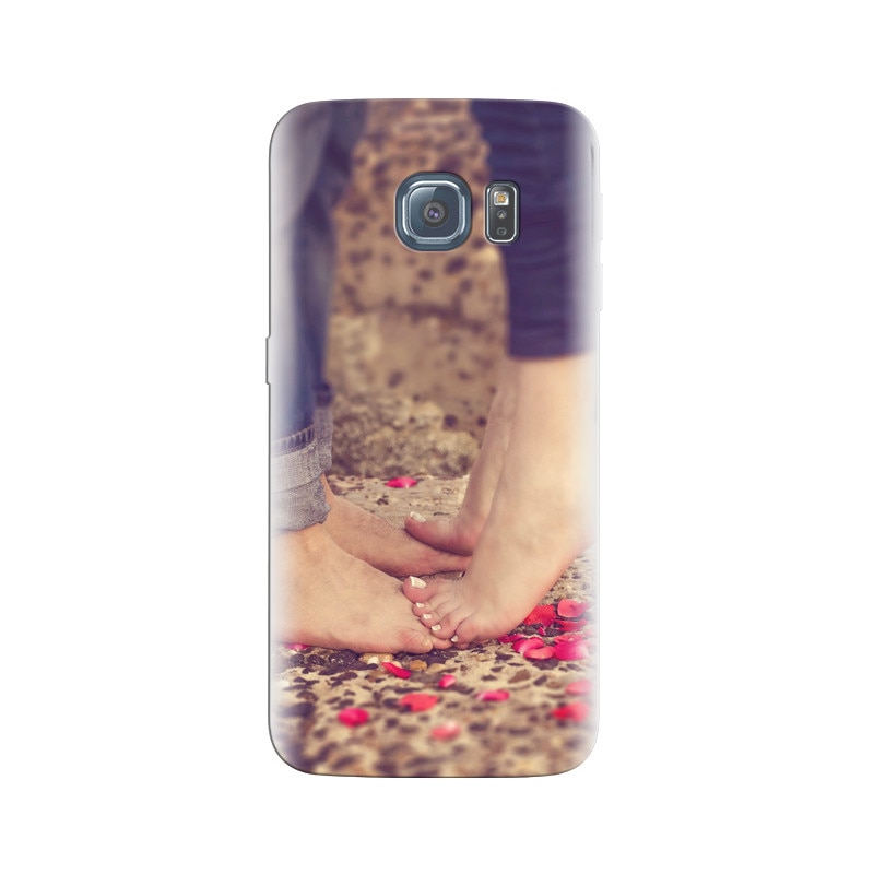 Husa Samsung S7 Love Couple Feet And Petals