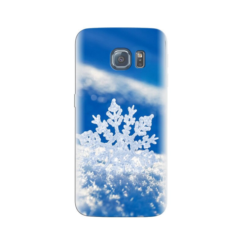 Husa Samsung S7 Edge Macro White Snowflake