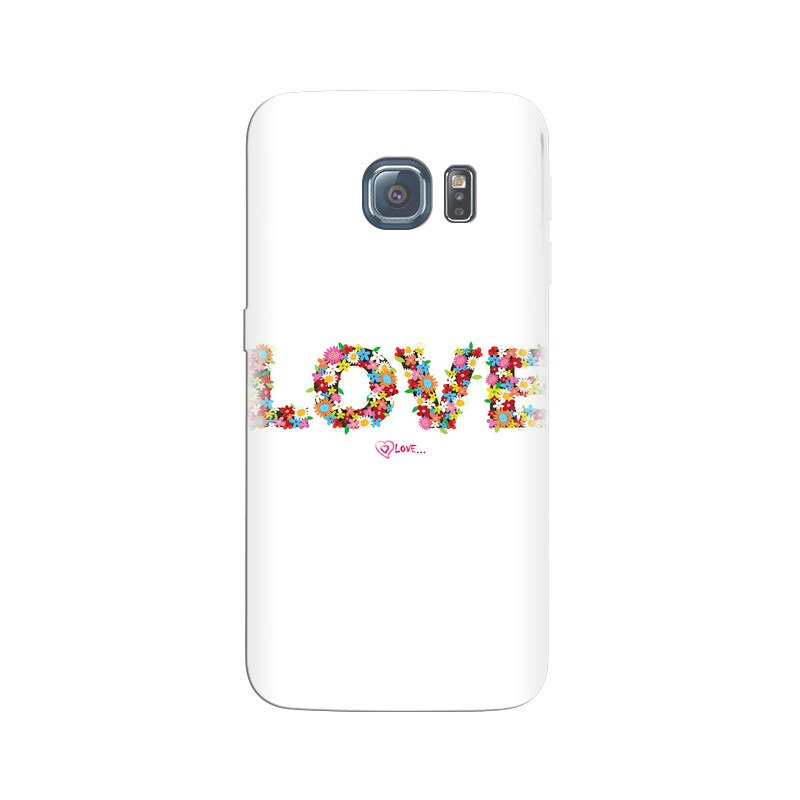 Husa Samsung S6 Love Typography Flowers Spring