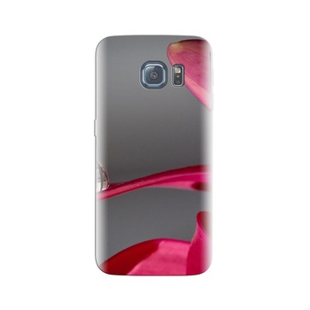 Husa Samsung S7 Edge Macro Water Drop Pink Petal Husa Samsung S7 Edge Macro Water Drop Pink Petal