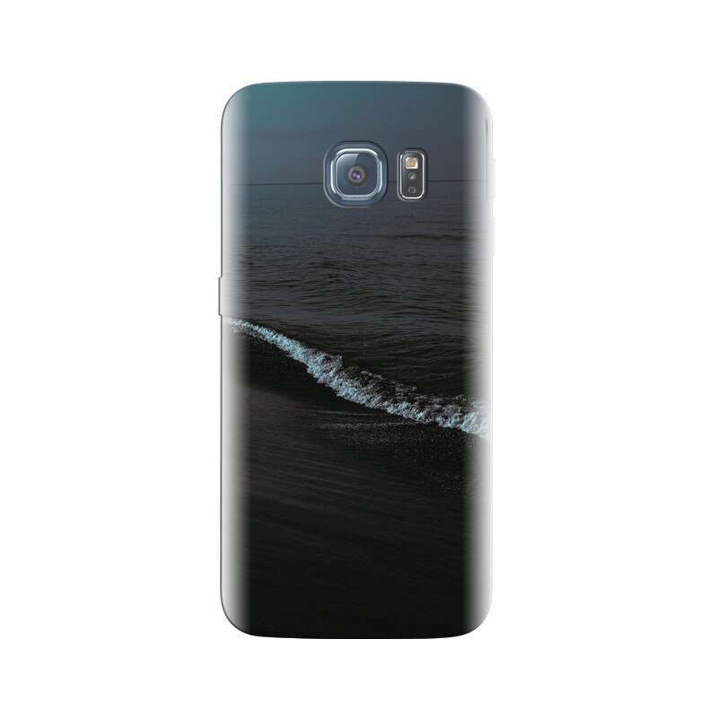 Husa Samsung S6 Overcast Sea Beach Waves At Night Wide