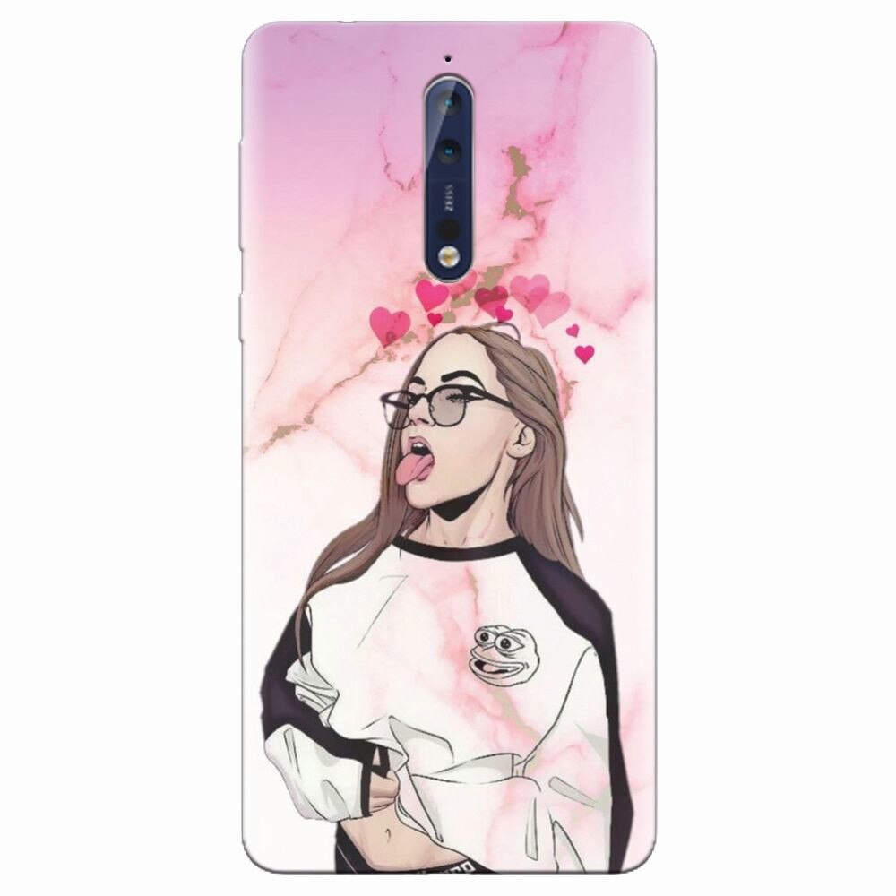 Husa silicon pentru Nokia 8, Bad Girl