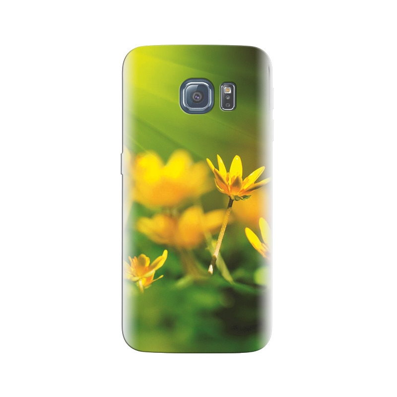 Husa Samsung S6 Nice Yellow Flower Close Up