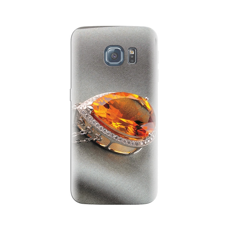 Husa Samsung S7 Orange Diamond Pendant Beautiful Photos
