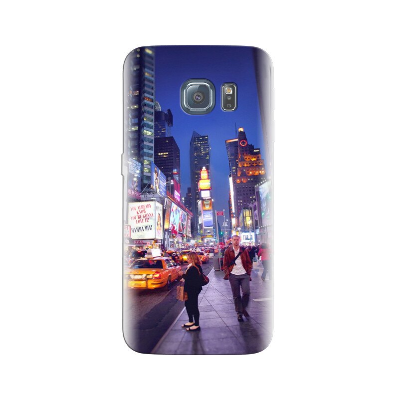 Husa Samsung S7 Edge New York Street Poeple Night Taxi