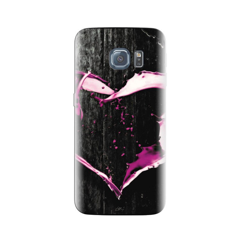 Husa Samsung S7 Pink Color Love Heart Backgrounds