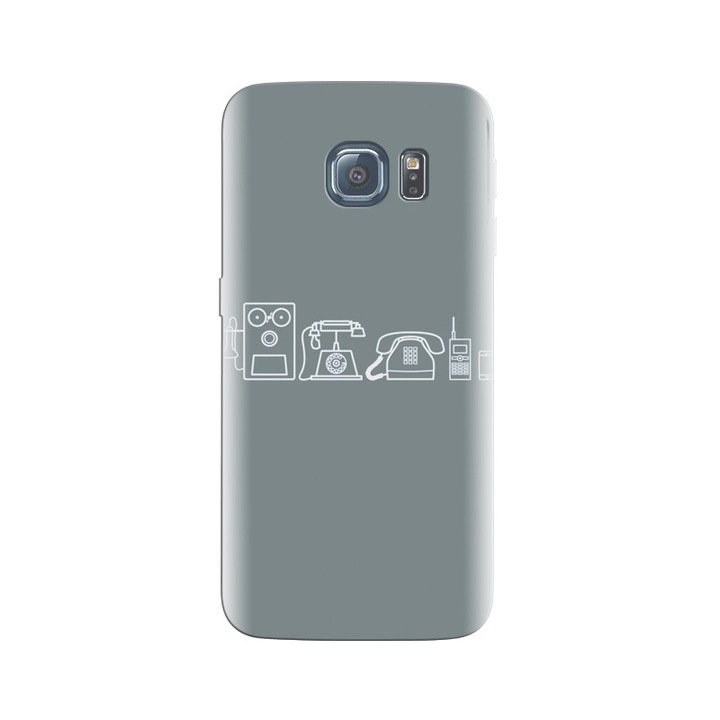 Силиконов кейс, съвместим с Samsung Galaxy S6 Edge - модел Phone Evolution