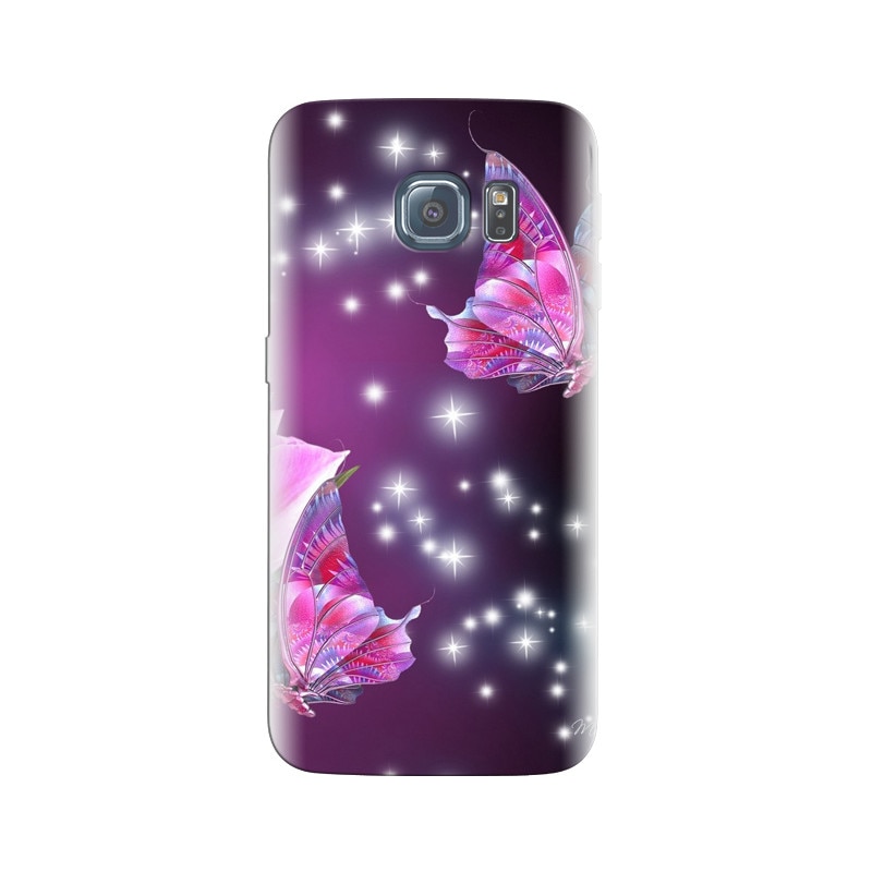 Husa Samsung S7 Pink Butterfly Phone