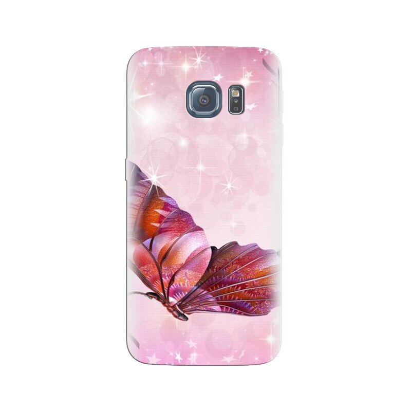 Husa Samsung S7 Edge Pink Butterfly 005