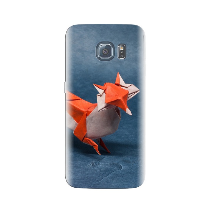 Силиконов кейс, съвместим с Samsung Galaxy S6 Edge - модел Paper Fox Predator