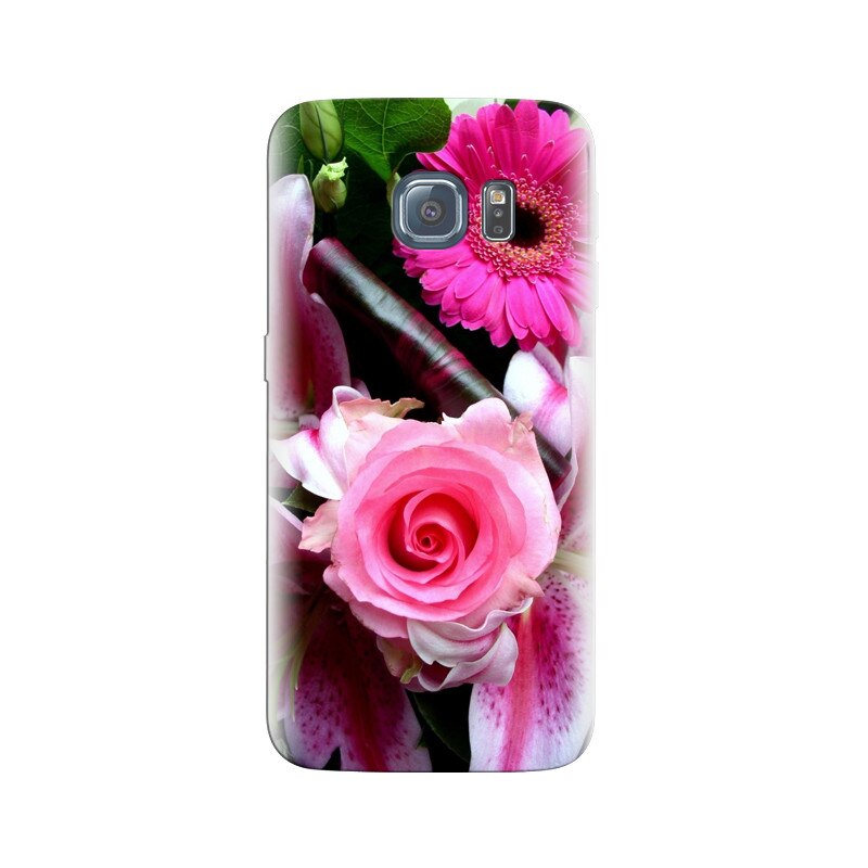 Husa Samsung S6 Pink Flower 001