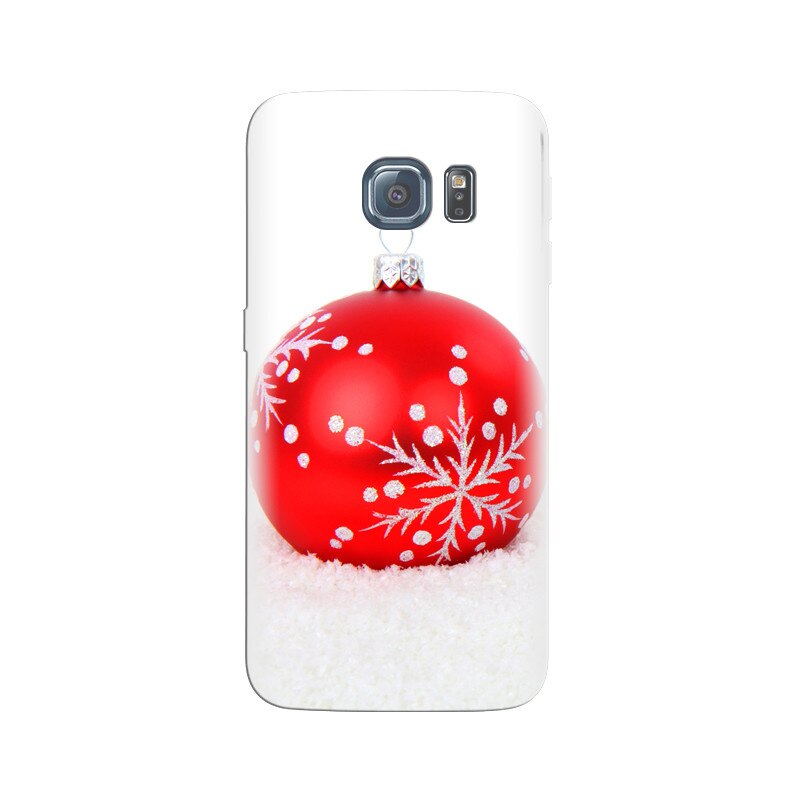 Husa Samsung S7 Red Christmas Decoration Ball In Snow