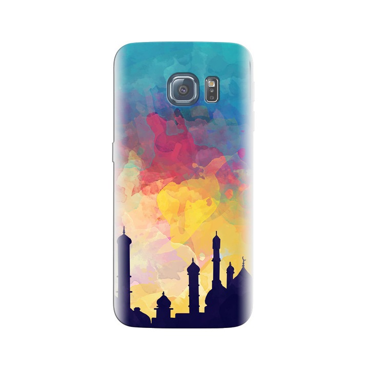 Husa din silicon compatibila cu Samsung Galaxy S6 Edge - model Ramadan