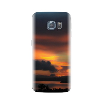 Husa Samsung S7 Red Sunset Over Lake Husa Samsung S7 Red Sunset Over Lake