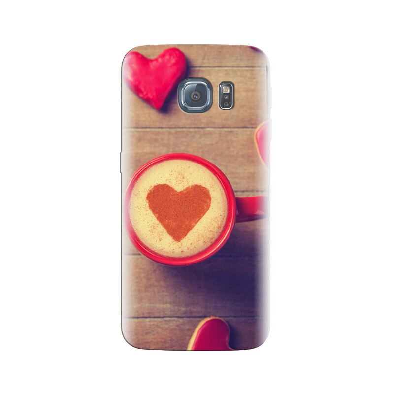 Husa Samsung S7 Red Cappuccino Love Heart