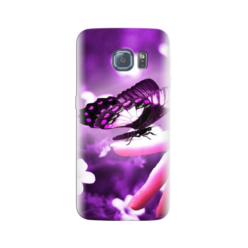Husa Samsung S7 Purple Butterfly 001