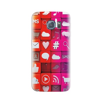 Husa Samsung S7 Edge Social Media Icons Sms Blog Images Husa Samsung S7 Edge Social Media Icons Sms Blog Images