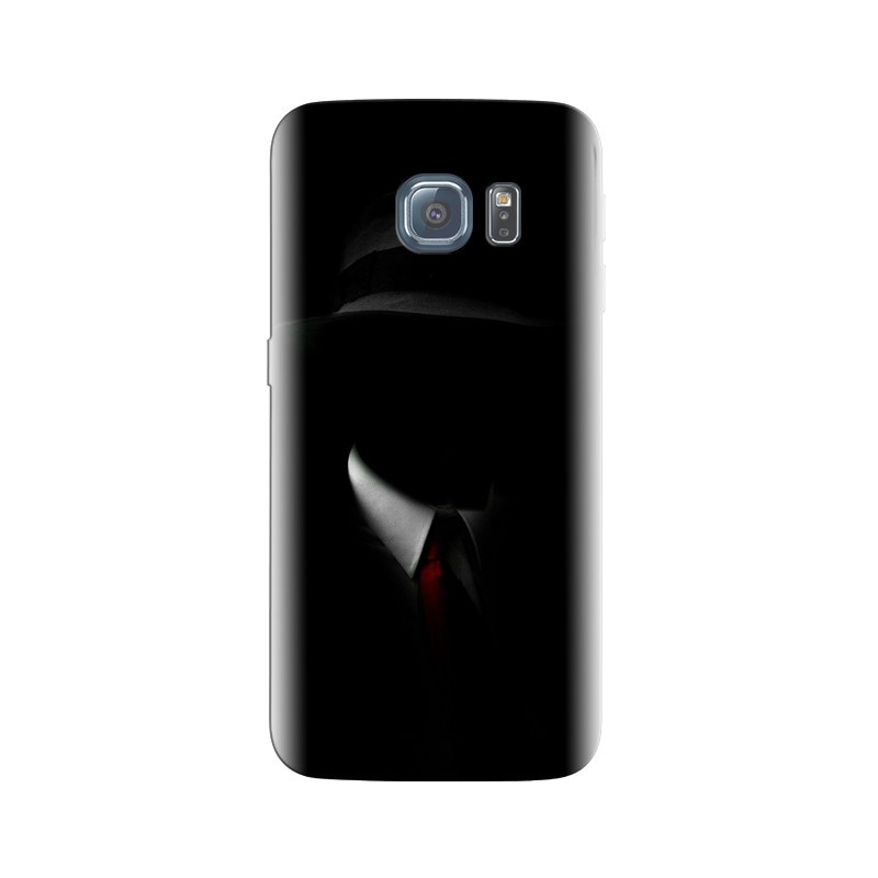 Husa Samsung S7 Edge Shadow Man Black Suit Hat Red Tie