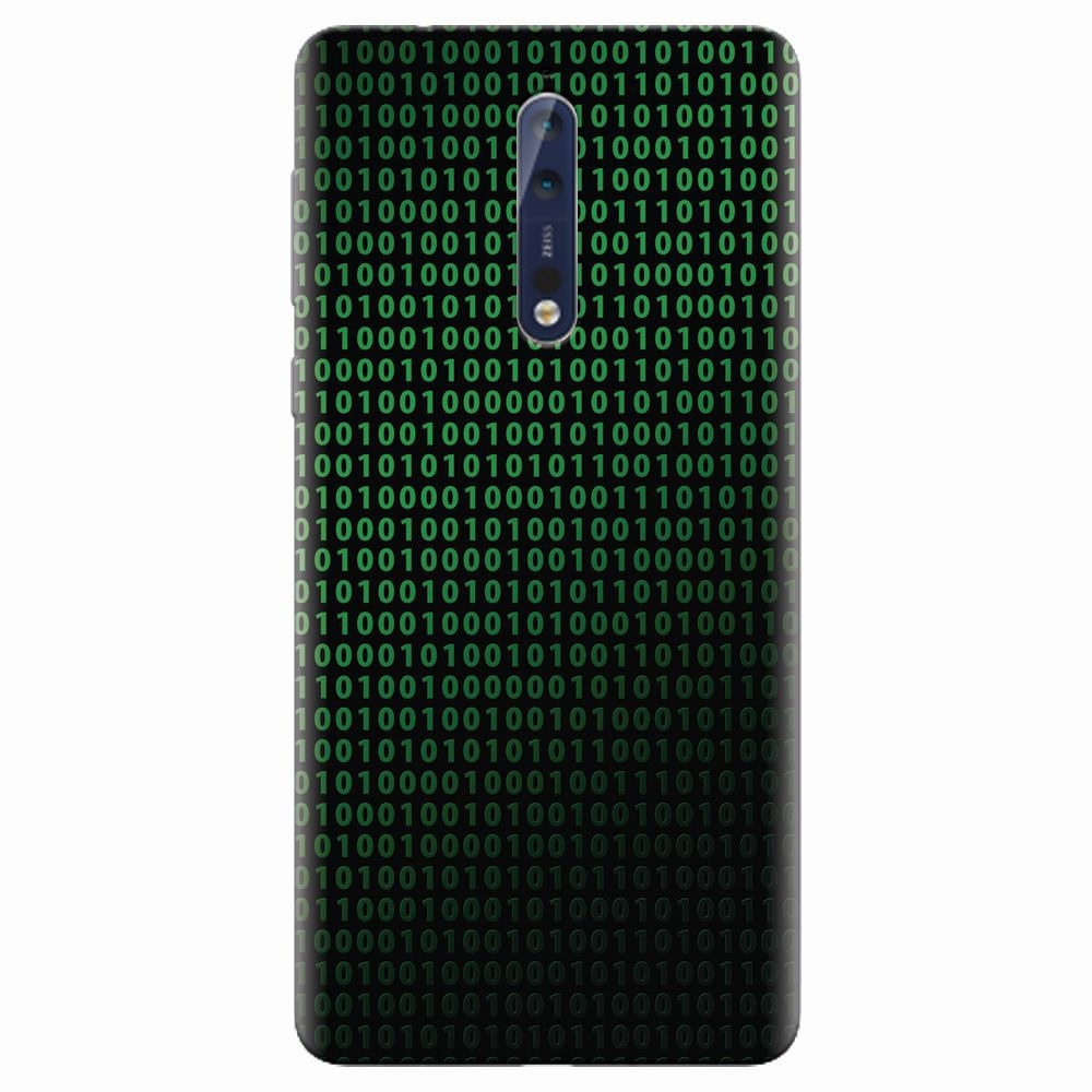 Husa silicon pentru Nokia 8, Binary Code