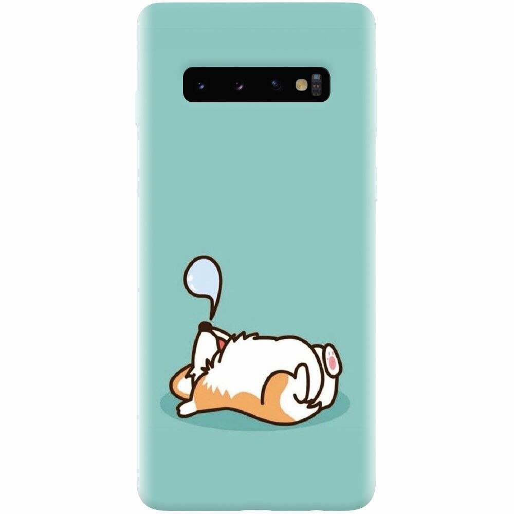 Husa silicon pentru Samsung Galaxy S10 Plus, Cute Corgi