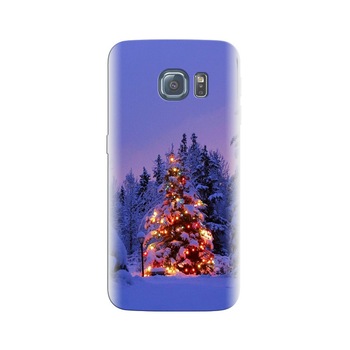Husa Samsung S7 Snowy Decorated Christmas Tree Husa Samsung S7 Snowy Decorated Christmas Tree