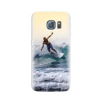 Husa Samsung S7 Edge Surfer Surfboard Sea Waves Horizon Husa Samsung S7 Edge Surfer Surfboard Sea Waves Horizon