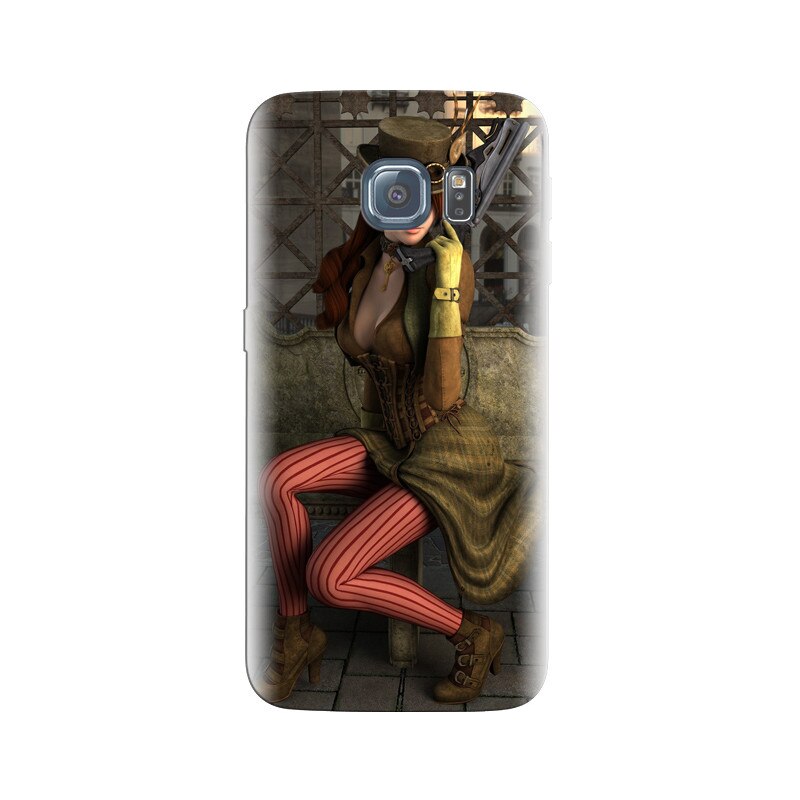 Husa Samsung S6 Steampunk Girl Outfit