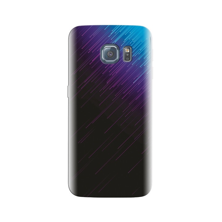 Husa din silicon compatibila cu Samsung Galaxy S7 Edge - model Star Trail