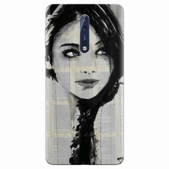 Силиконов кейс за Nokia 8, Blue Eyes