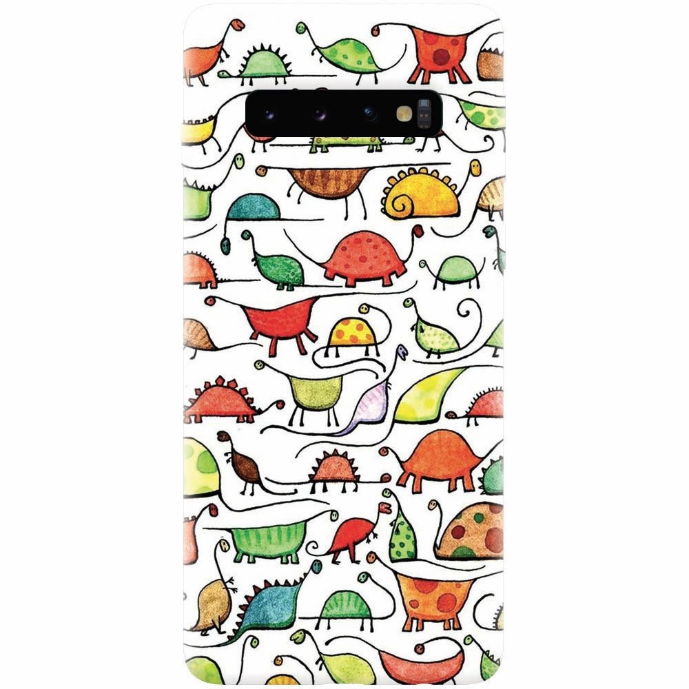 Husa silicon pentru Samsung Galaxy S10, Dino