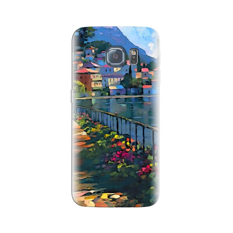 Husa Samsung S7 Summer City Italy Colorful Painting Aqua Bright