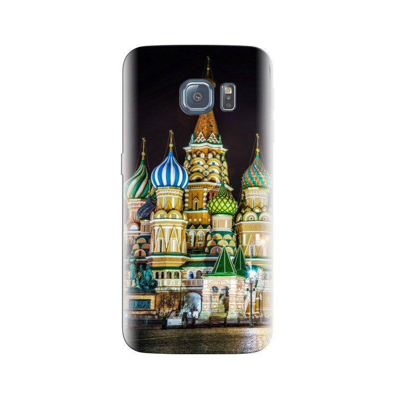 Husa Samsung S6 St Basils Cathedral Moscow Lighting