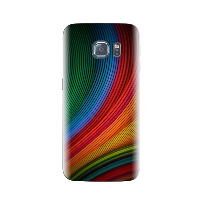 Husa Samsung S6 Stock Colorful Lines Curves