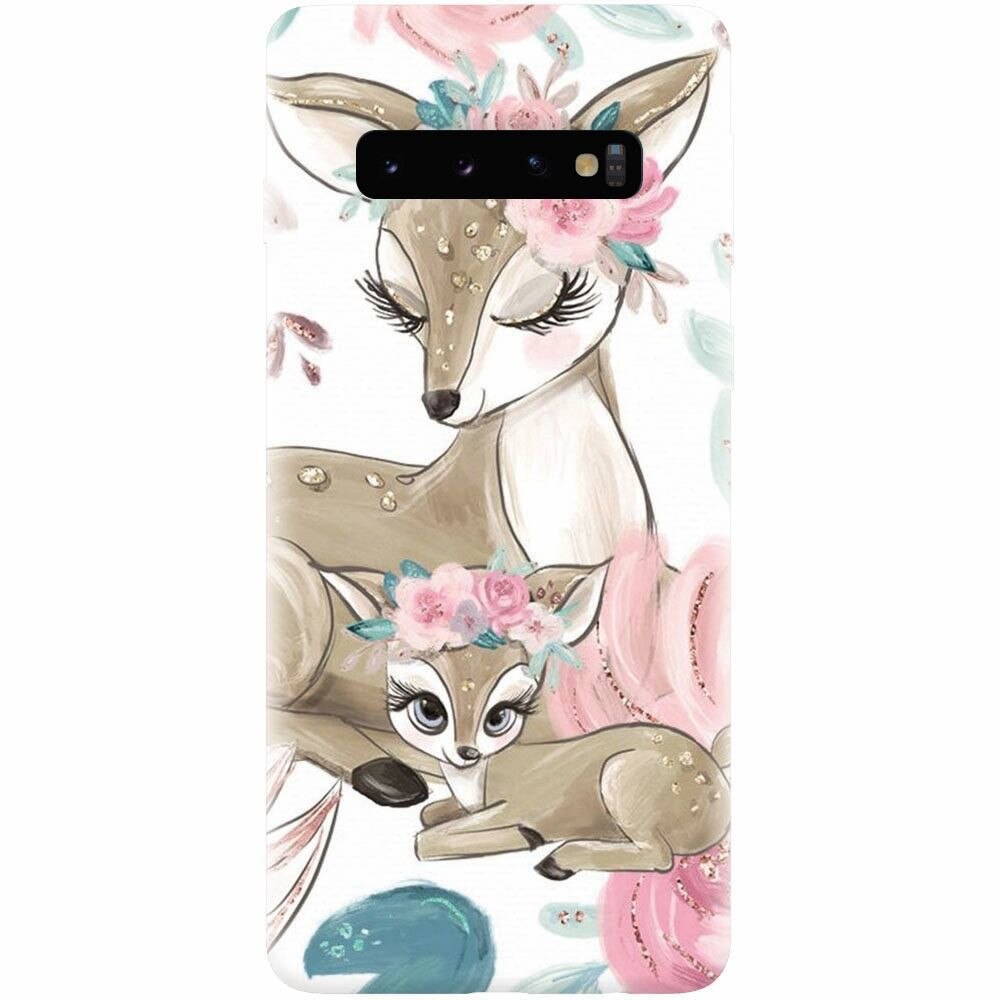 Husa silicon pentru Samsung Galaxy S10 Plus, Deers