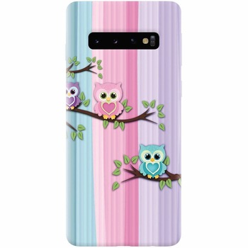 Husa silicon pentru Samsung Galaxy S10 Plus, Cute Owl Husa silicon pentru Samsung Galaxy S10 Plus, Cute Owl