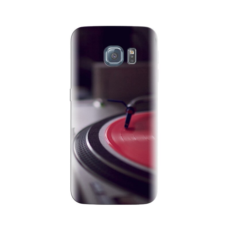 Husa Samsung S6 Turntable Red Vinyl Disk Music