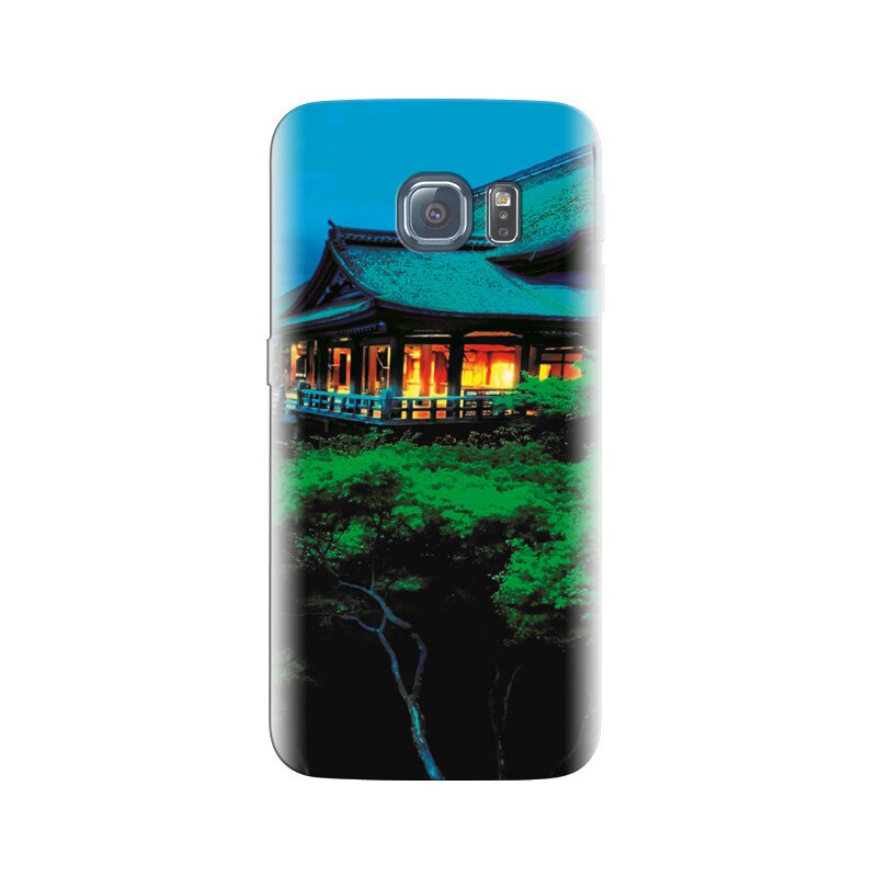 Husa Samsung S6 Temple Over Green Trees