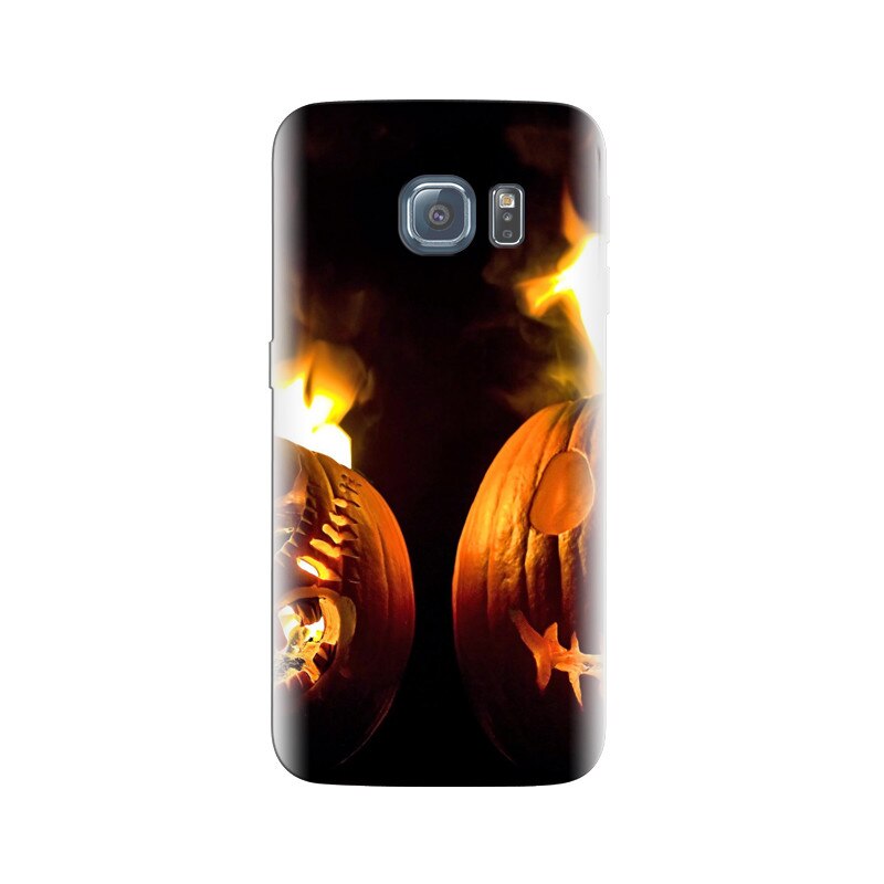 Husa Samsung S7 Two Halloween Pumpkins Fire