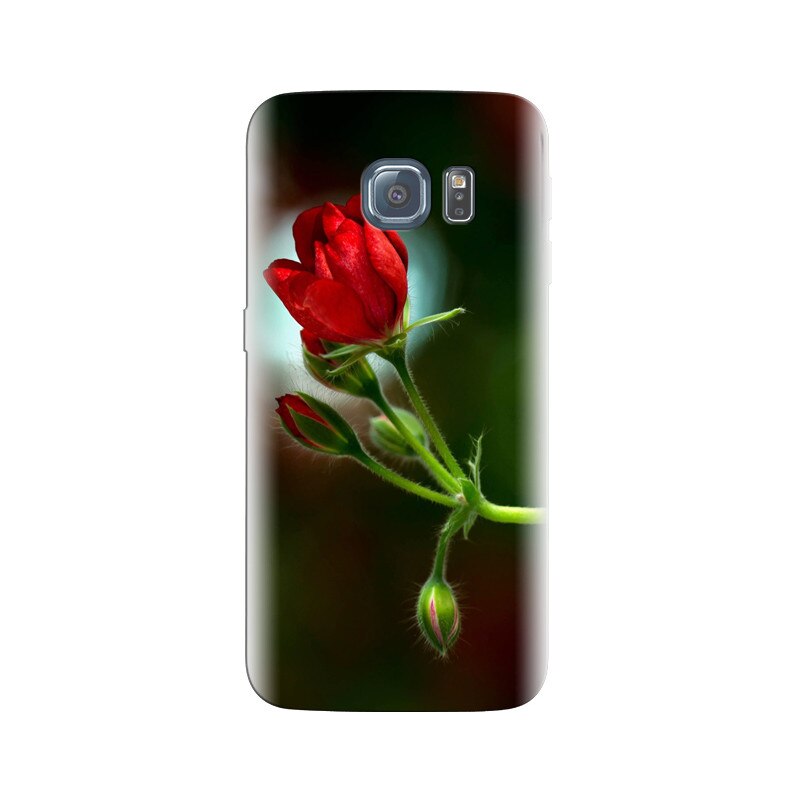 Husa Samsung S6 Twig Geranium Red Flower Buds