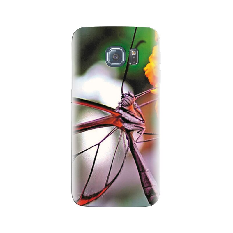 Husa Samsung S7 Edge Transparent Butterfly On Flower