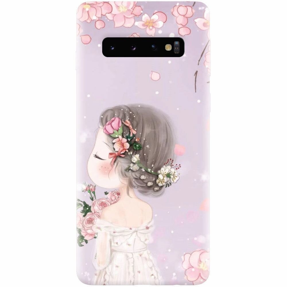 Husa silicon pentru Samsung Galaxy S10, Girl 001