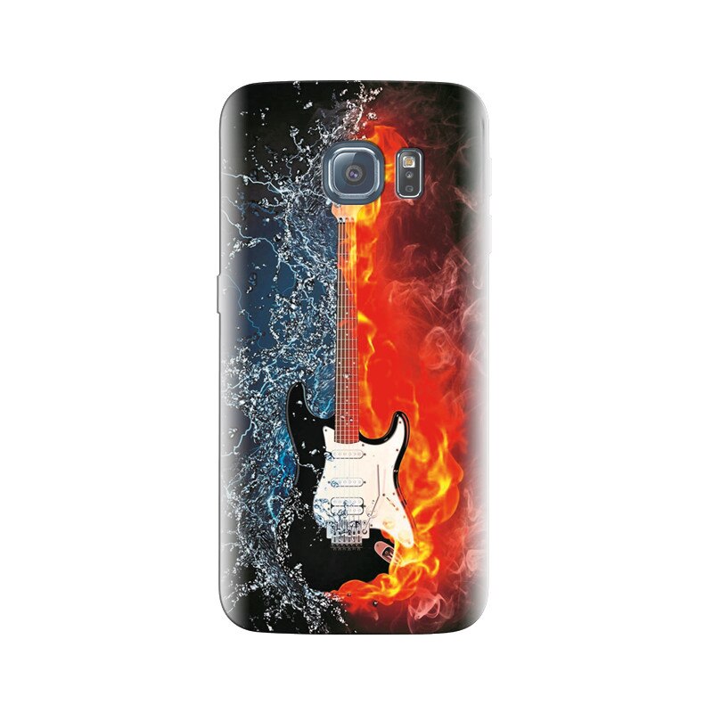 Husa Samsung S6 Water And Fire Guitar Backgrounds