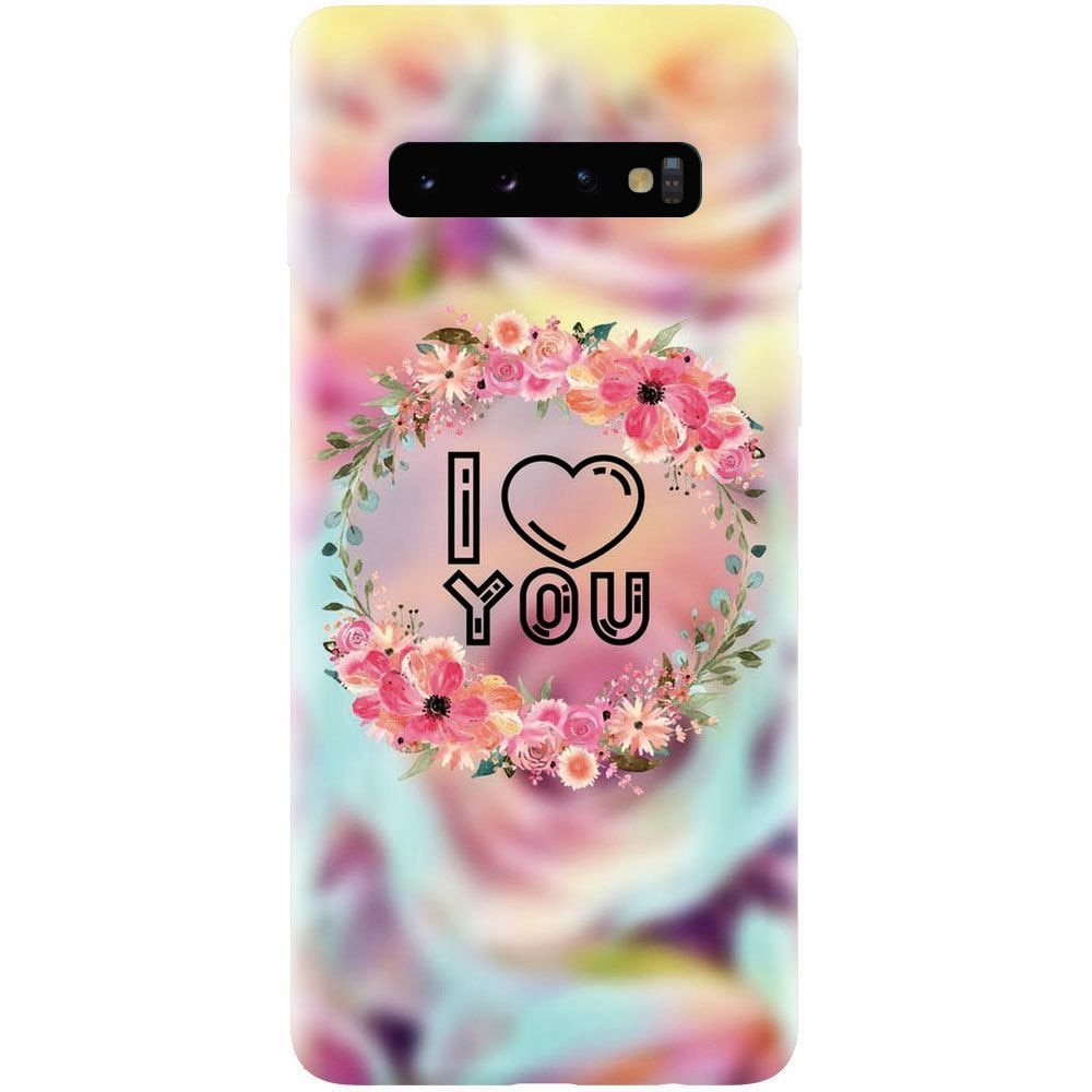 Husa silicon pentru Samsung Galaxy S10 Plus, I Love You