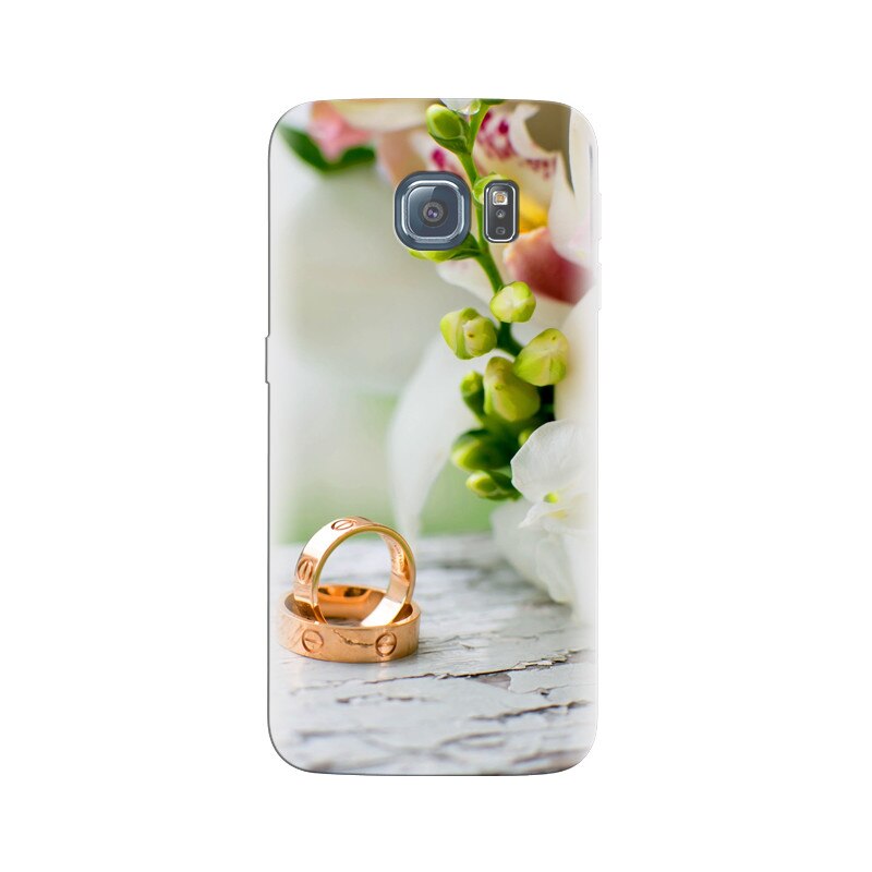 Husa Samsung S6 Wedding Rings Flowers