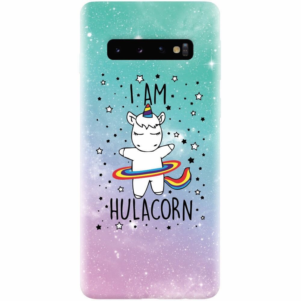 Husa silicon pentru Samsung Galaxy S10 Plus, I Am Hulacorn